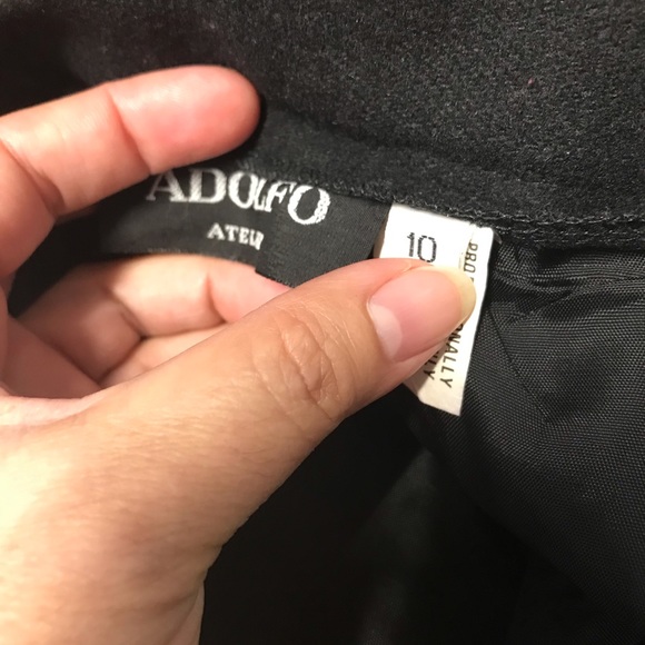 ADOLFO ATELIER skirt Black color Used Size 10 .Professionally Dri Clean Only - Picture 13 of 16